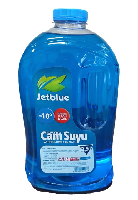 Jetblue -10 Kışlık Cam Suyu 2,5 Litre / Bidon